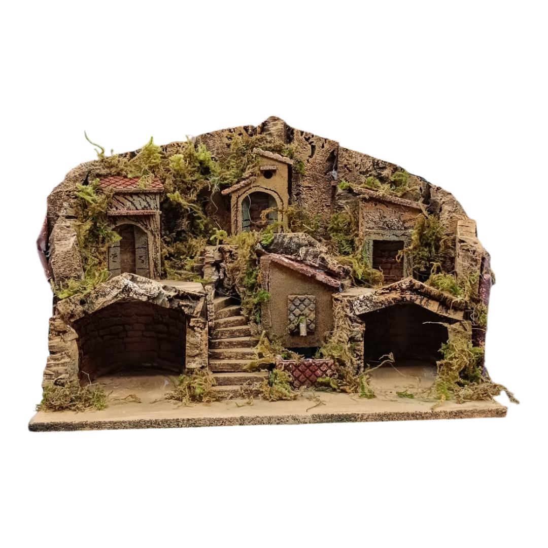 Presepe 2 Grotte 3 Case