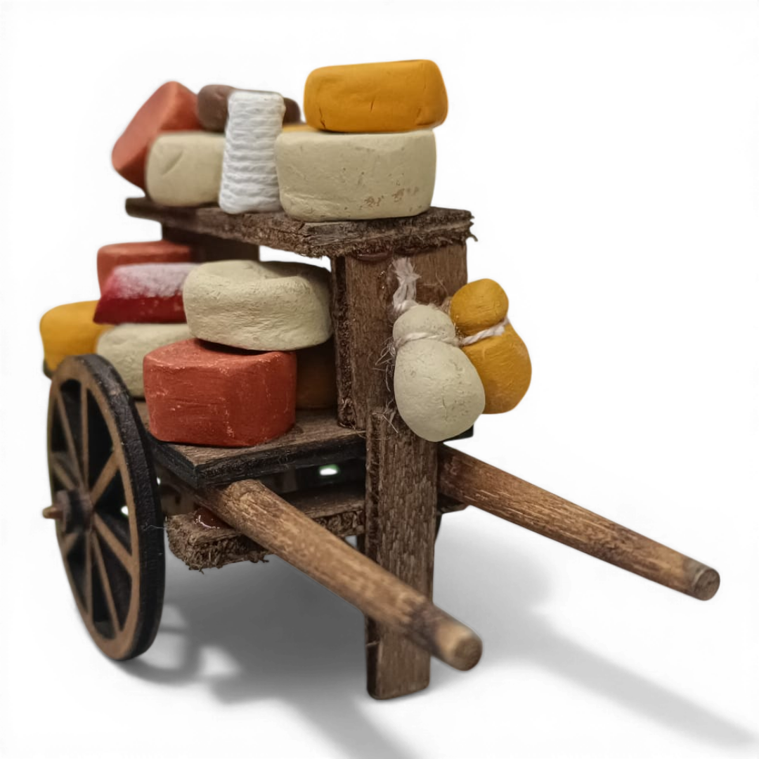 Carretto Formaggi in legno