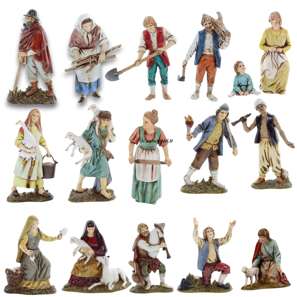 Pastore Landi 10 cm Dipinto a Mano