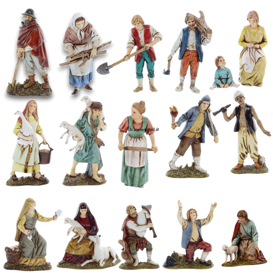 Pastore Landi 10 cm Dipinto a Mano