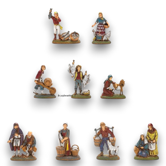 Pastore Landi 6 cm Soggetti Napoletani Doppi 