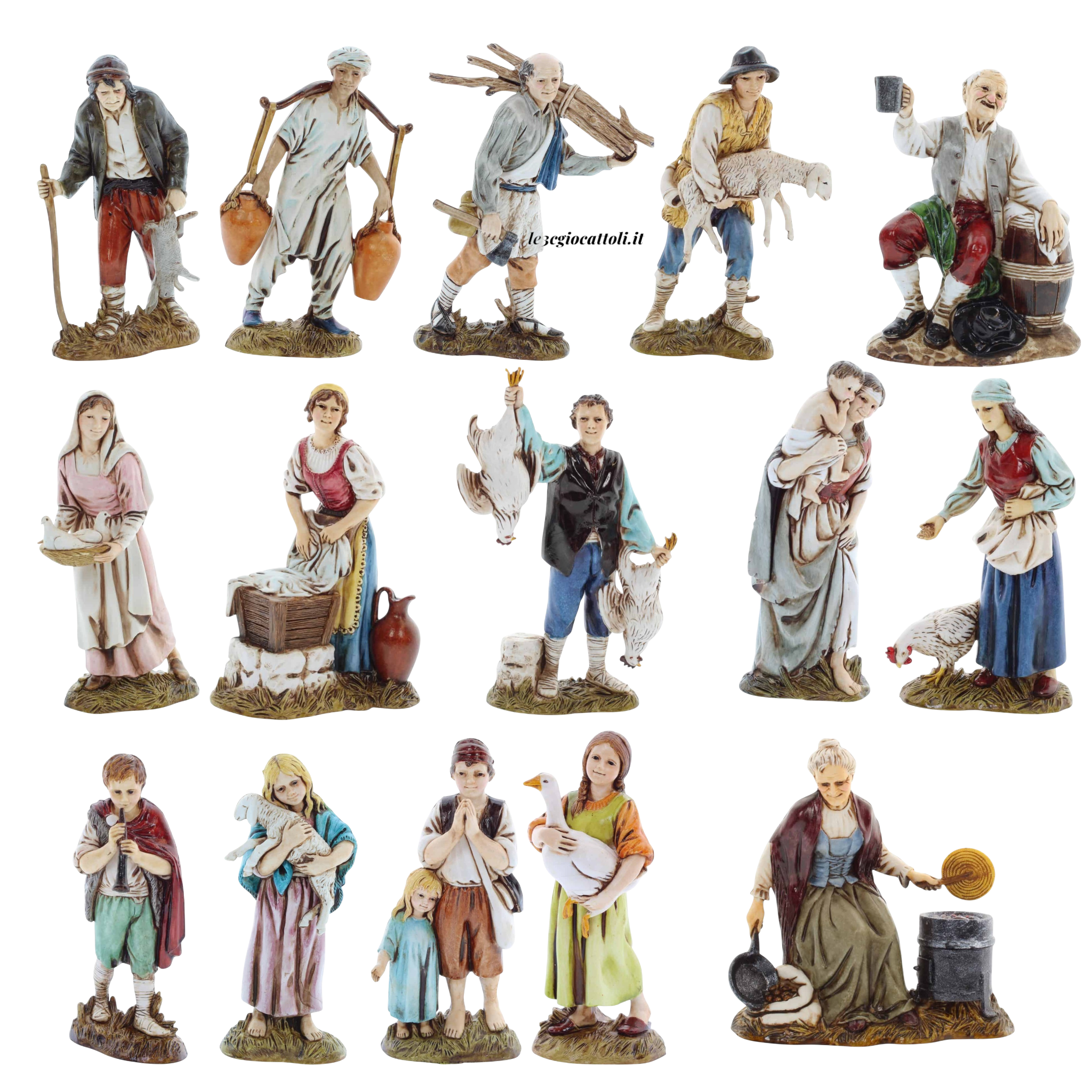 Pastore Landi 12 Cm Stile Napoletano