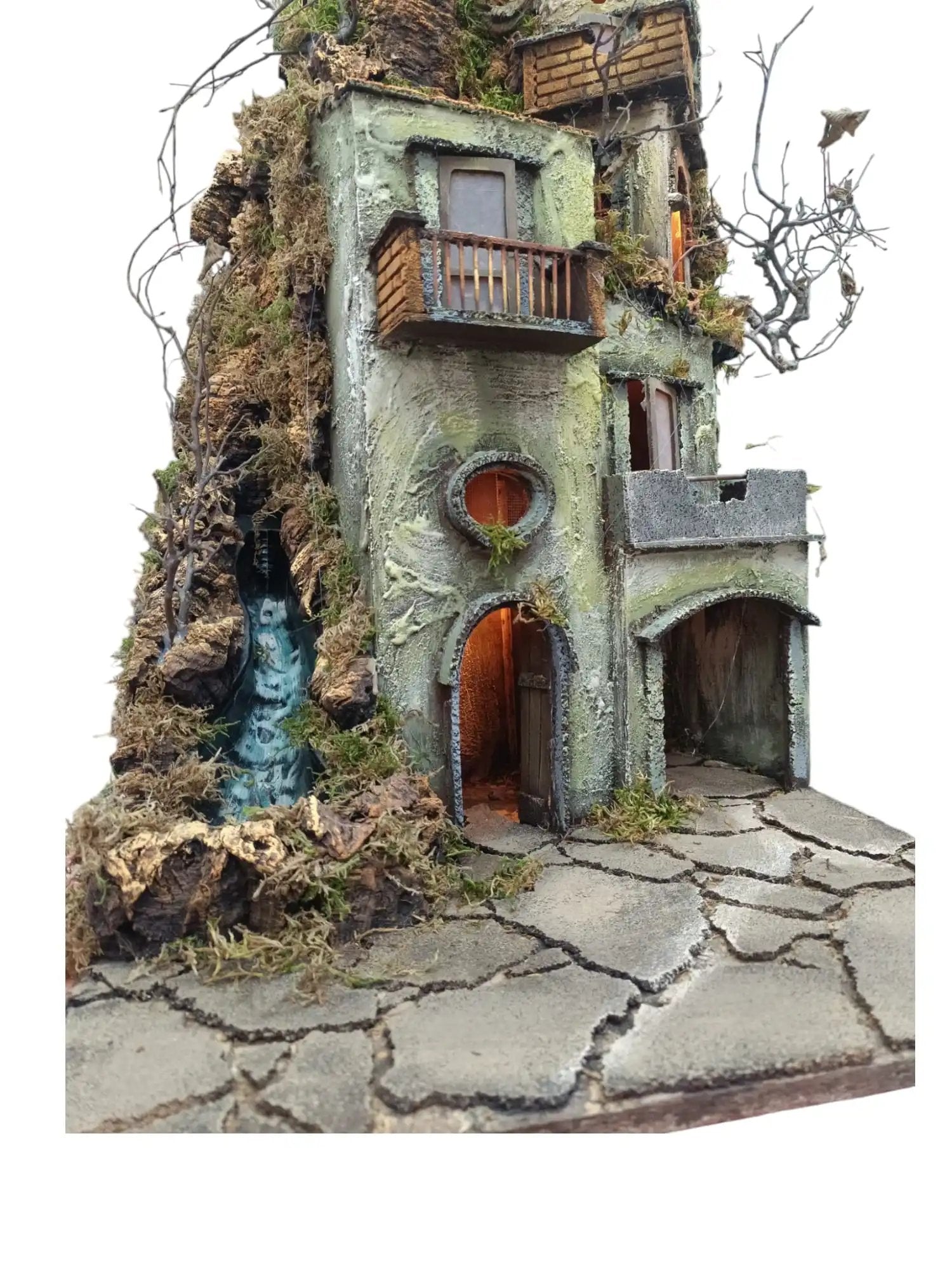 Presepe 40x40 con Cascata