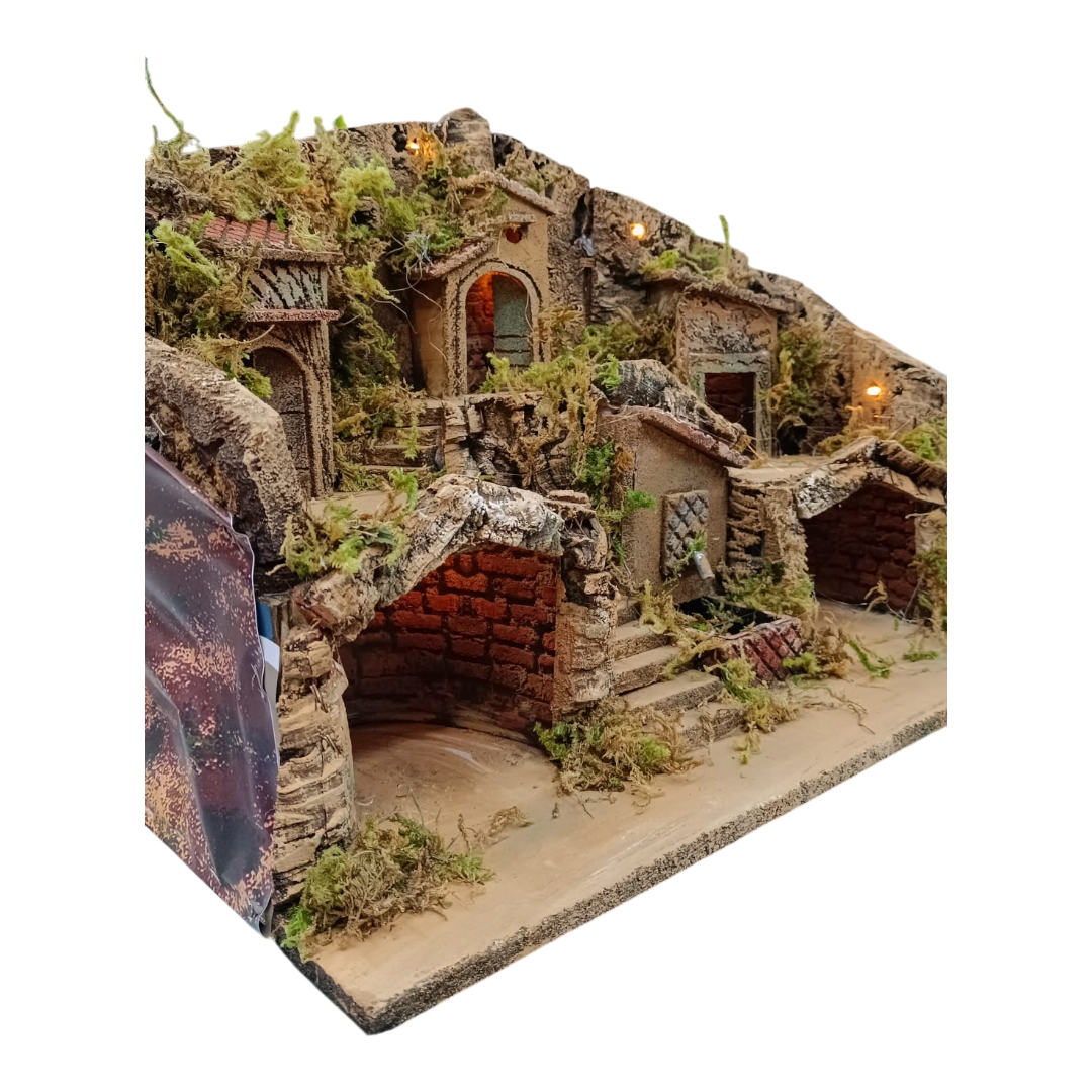 Presepe 2 Grotte 3 Case