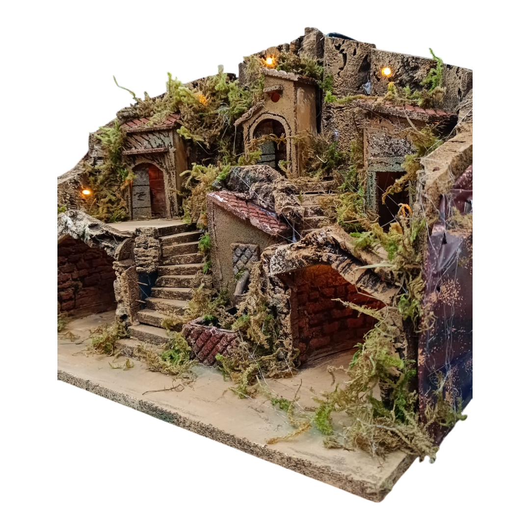 Presepe 2 Grotte 3 Case