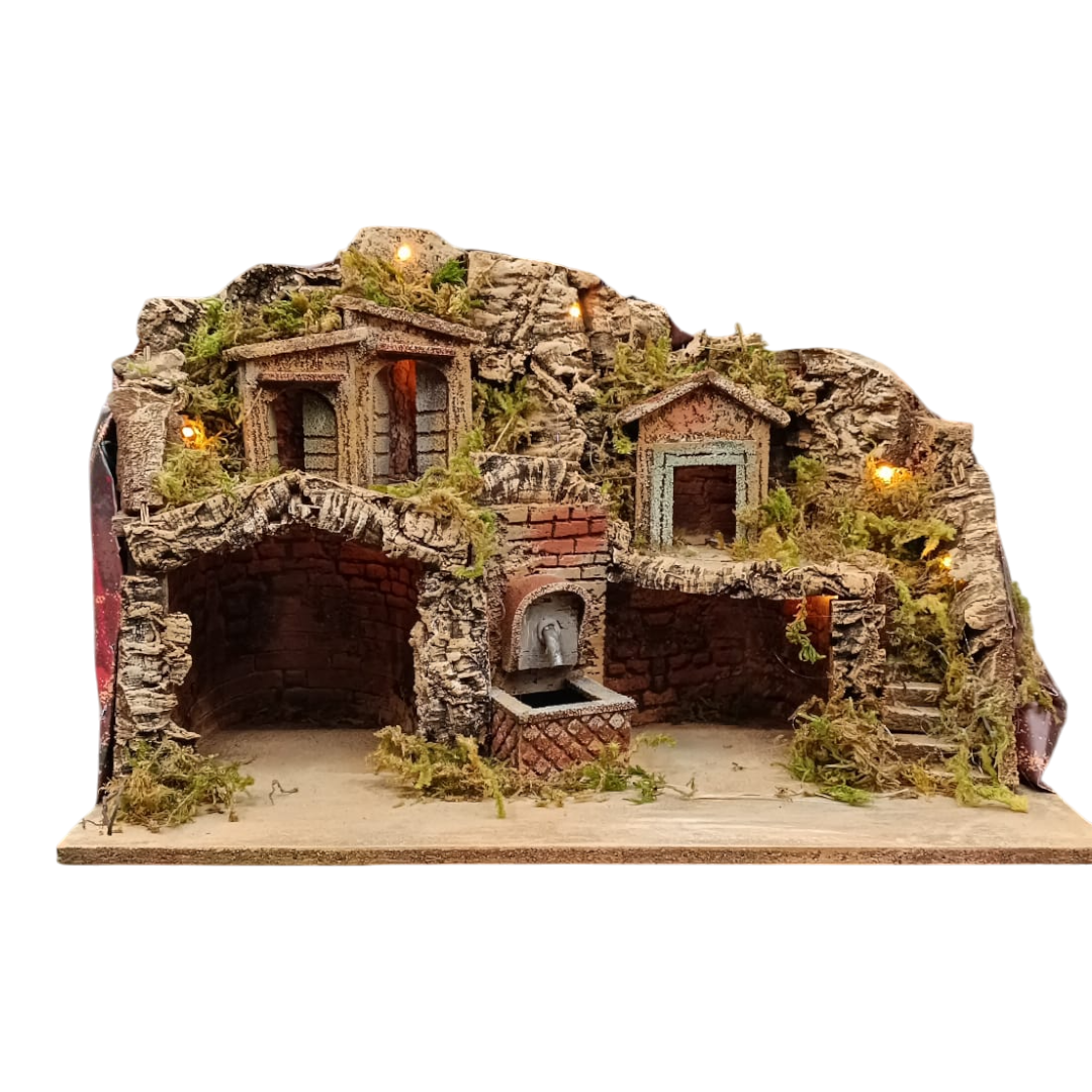 Presepe 2 Grotte 3 Case