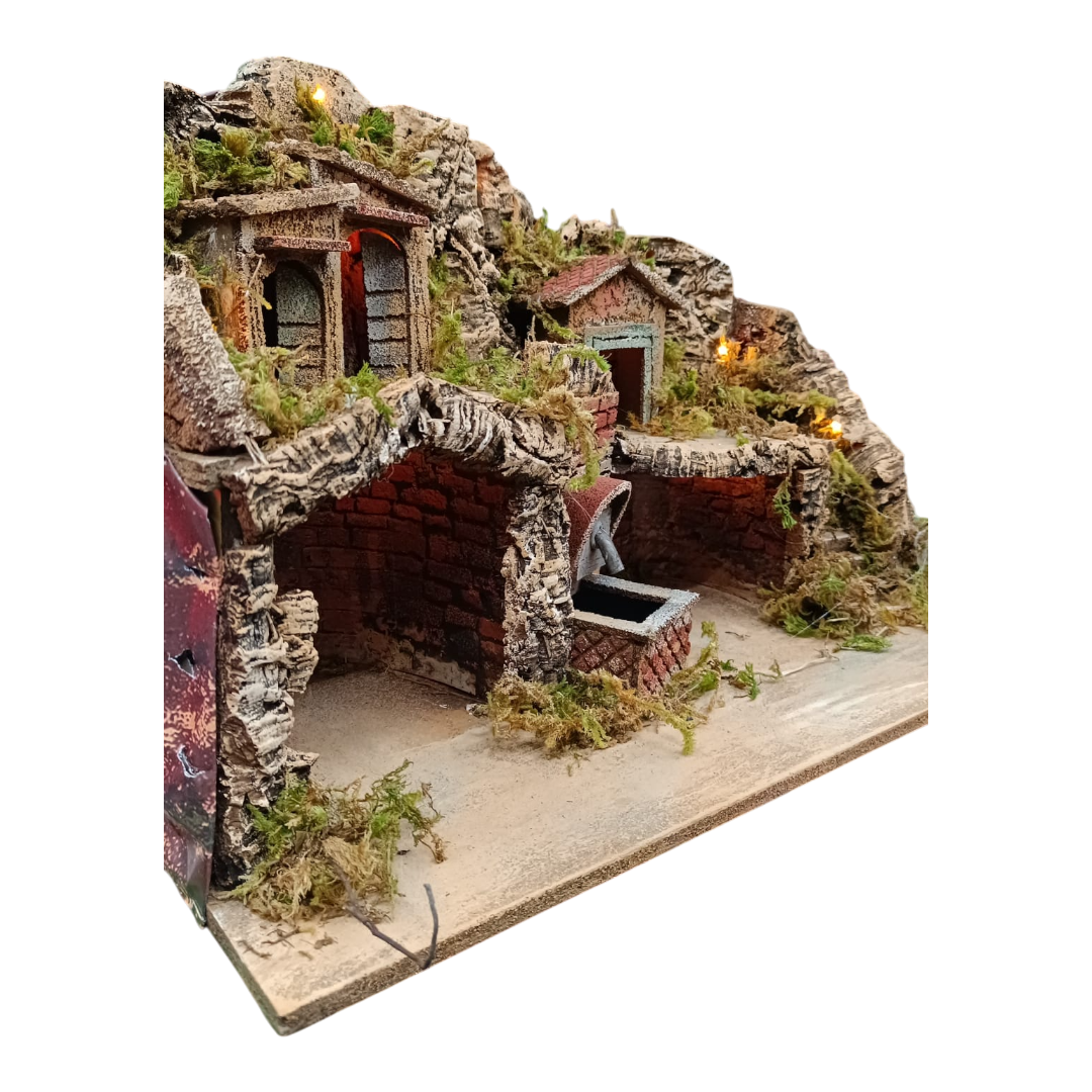 Presepe 2 Grotte 3 Case