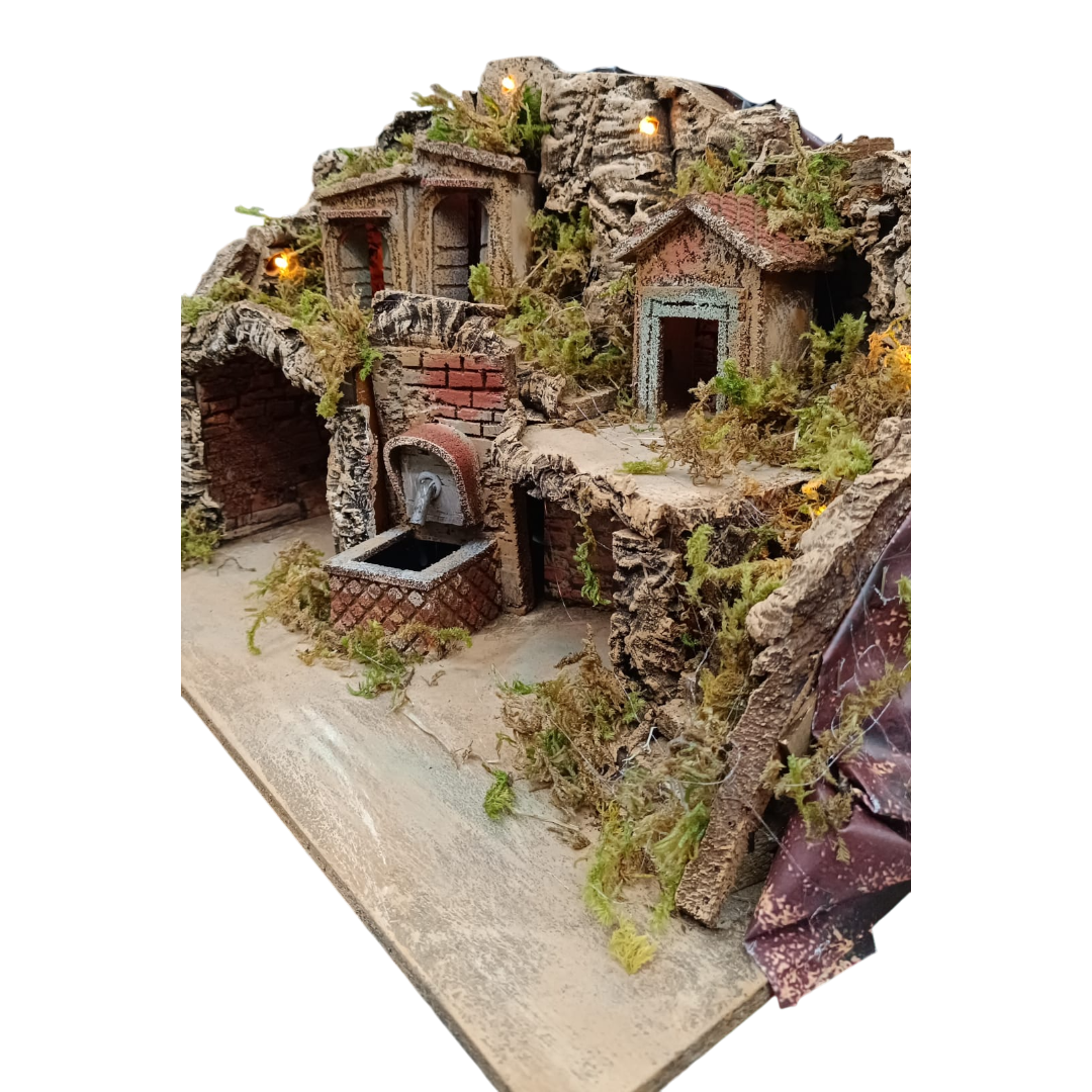 Presepe 2 Grotte 3 Case