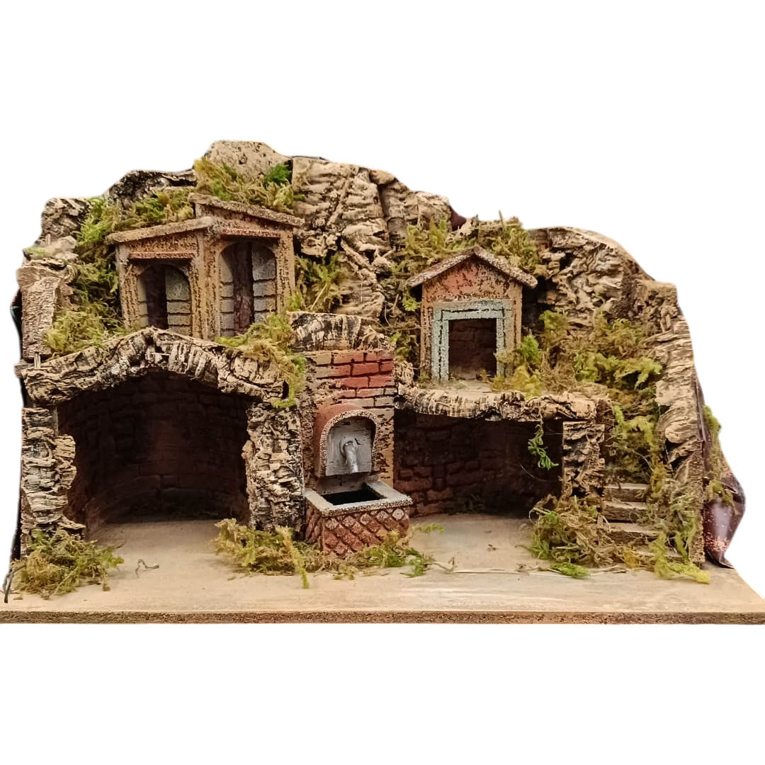 Presepe 2 Grotte 3 Case