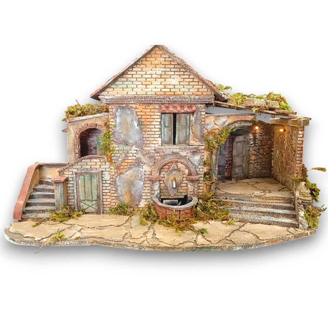 Presepe Casolare in sughero Pastore 10 cm