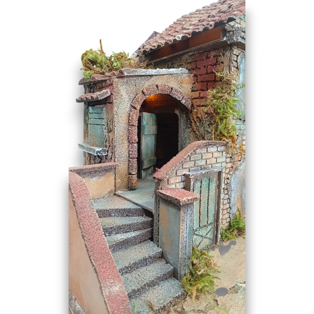 Presepe Casolare in sughero Pastore 10 cm