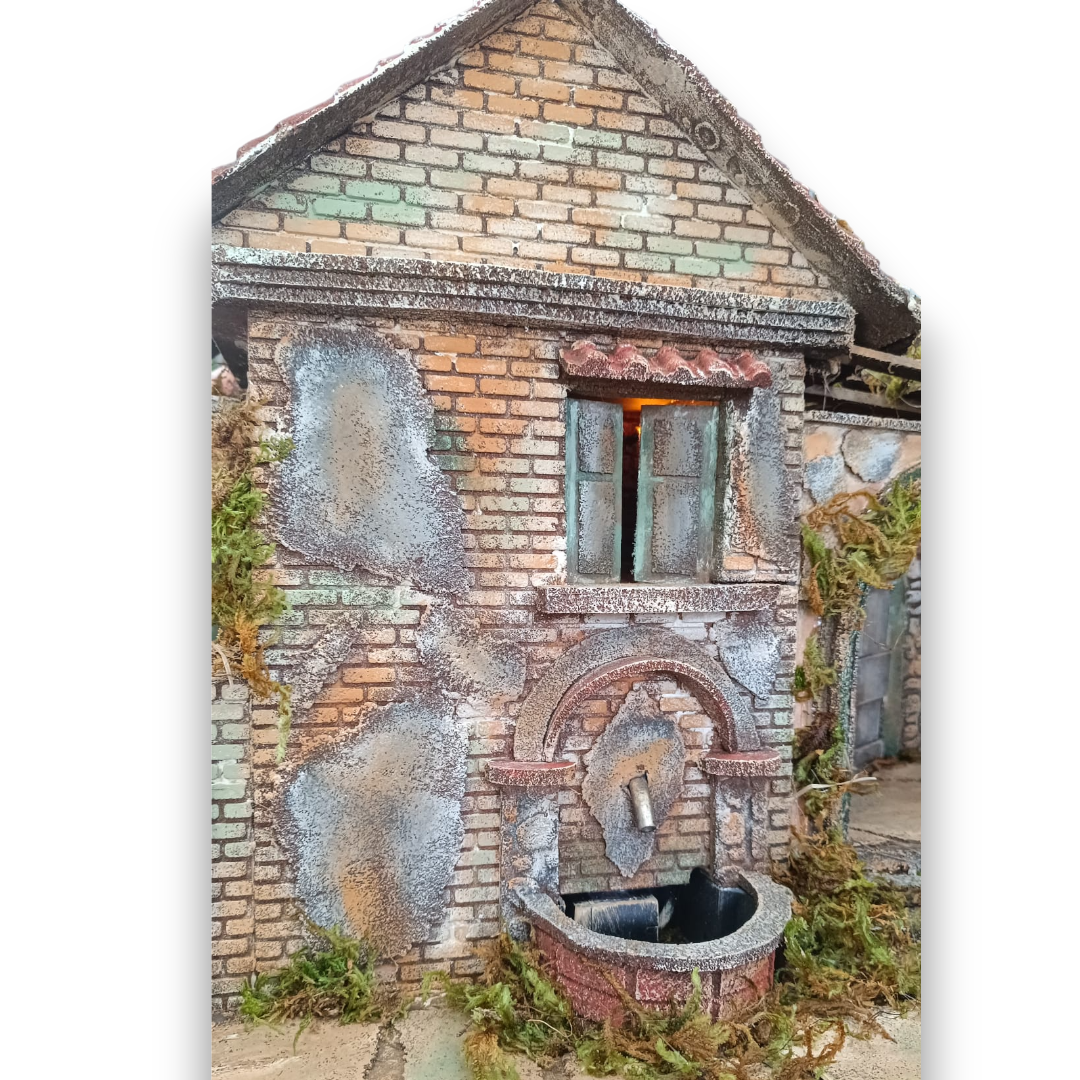 Presepe Casolare in sughero Pastore 10 cm