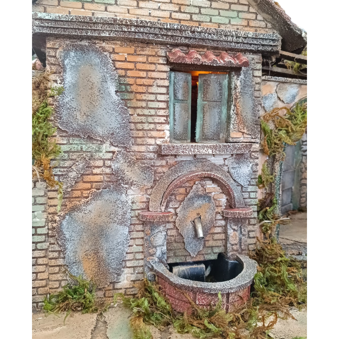 Presepe Casolare in sughero Pastore 10 cm