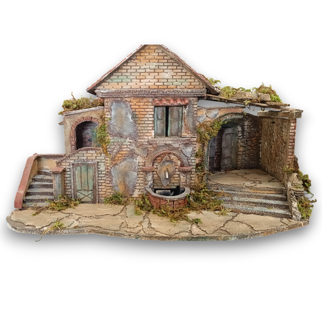 Presepe Casolare in sughero Pastore 10 cm