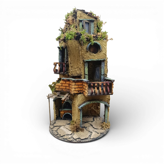 Presepino in legno 180° da campana con Forno