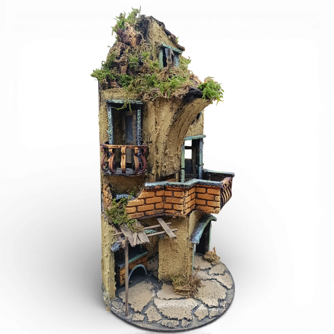 Presepino in legno 180° da campana con Forno