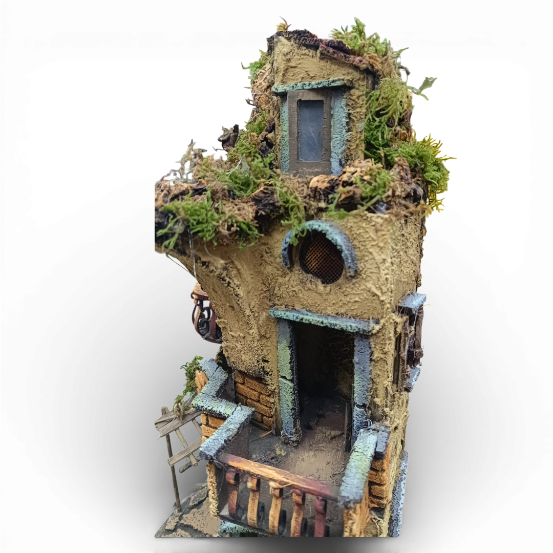 Presepino in legno 180° da campana con Forno