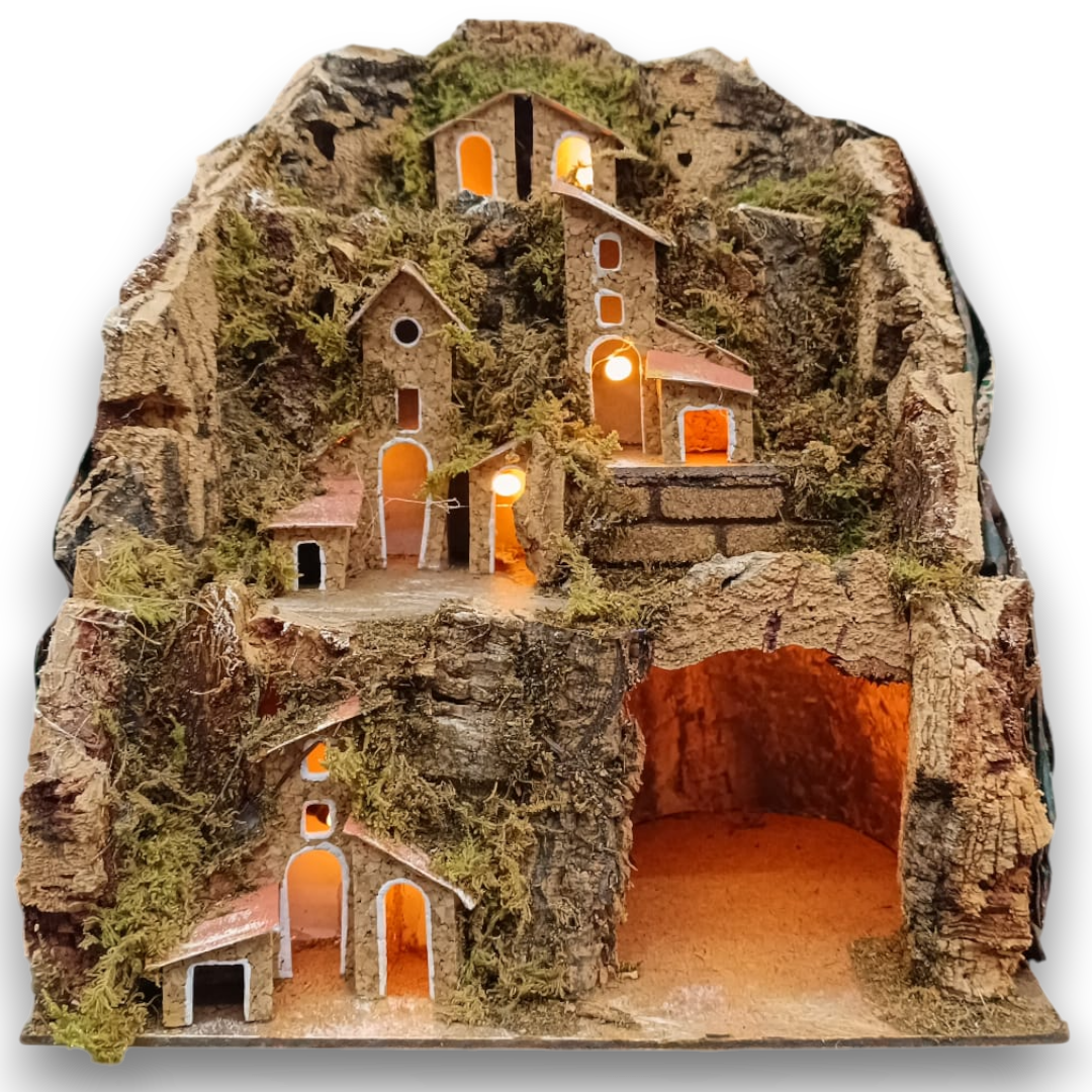 Presepe Mini Collinetta con 1 Grotta