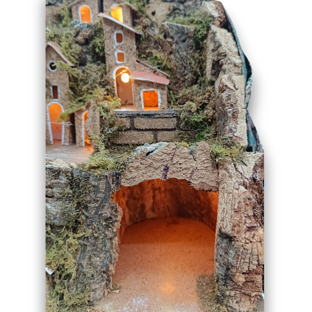 Presepe Mini Collinetta con 1 Grotta