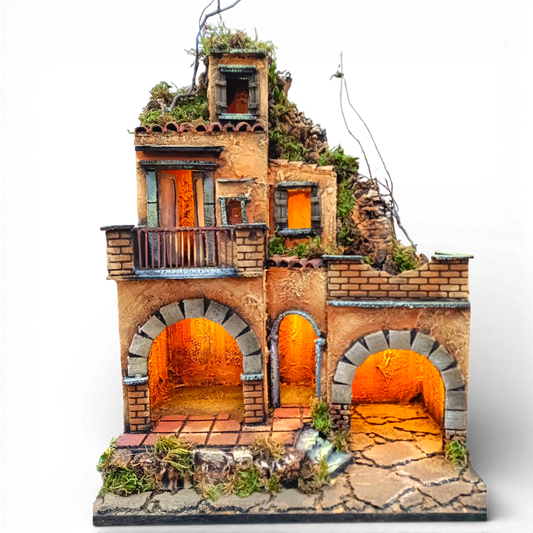 Presepe Caseggiato con 2 terrazzi 3 ingressi.