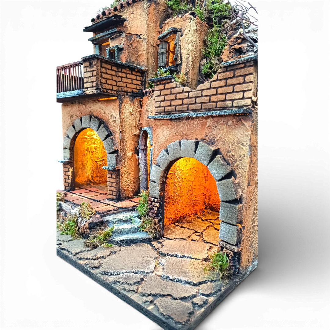 Presepe Caseggiato con 2 terrazzi 3 ingressi.