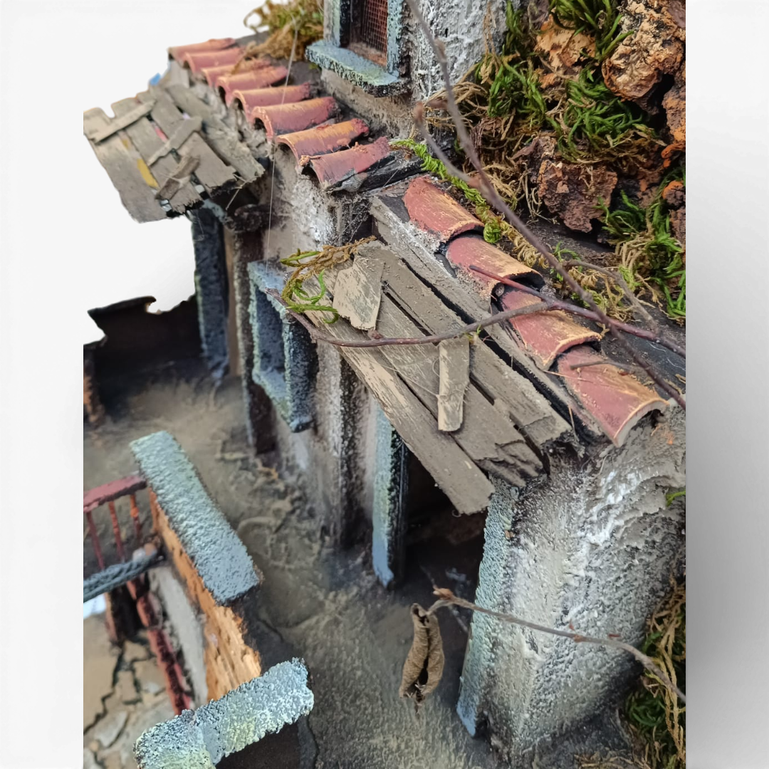 Presepe Caseggiato con Fontana Centrale