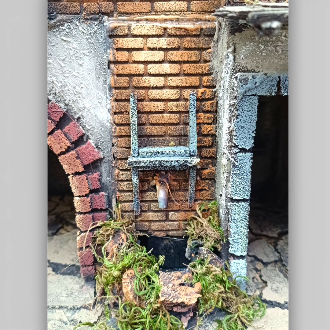 Presepe Caseggiato con Fontana Centrale