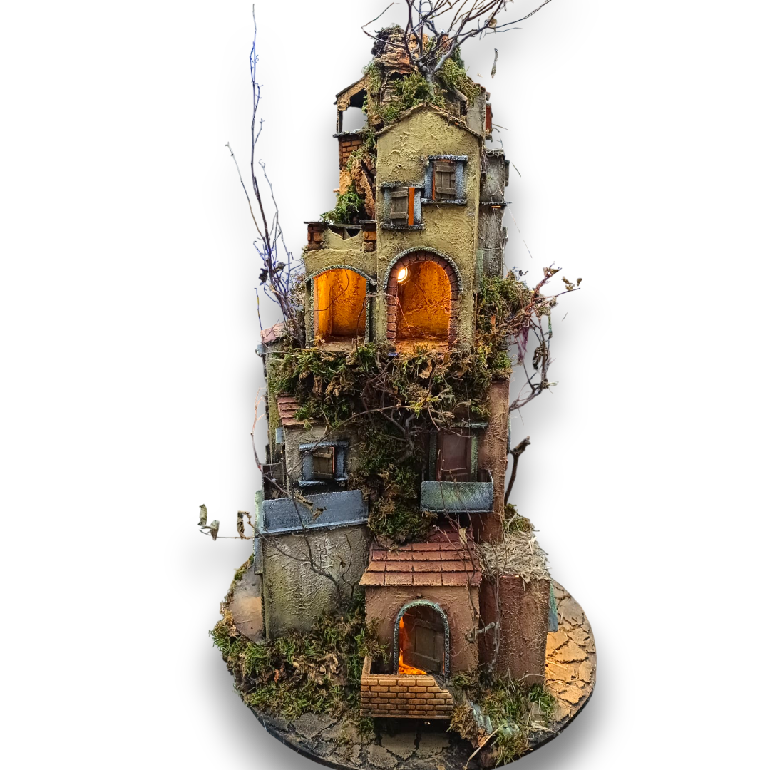 Presepe a Scoglio Pastore 10 Cm