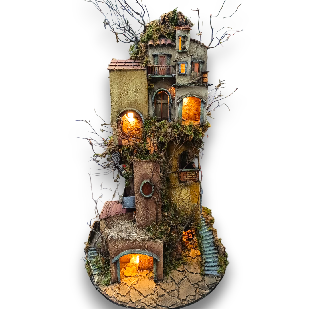 Presepe a Scoglio Pastore 10 Cm