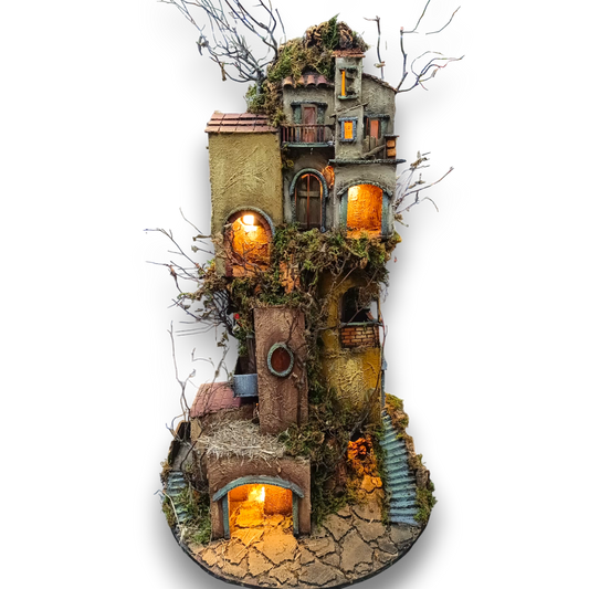 Presepe a Scoglio Pastore 10 Cm