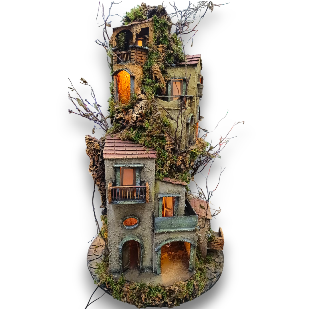 Presepe a Scoglio Pastore 10 Cm