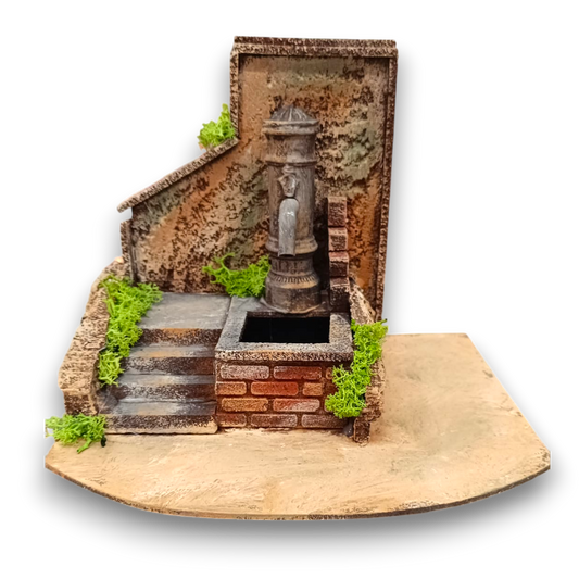 Fontana in Sughero Nasone con scale