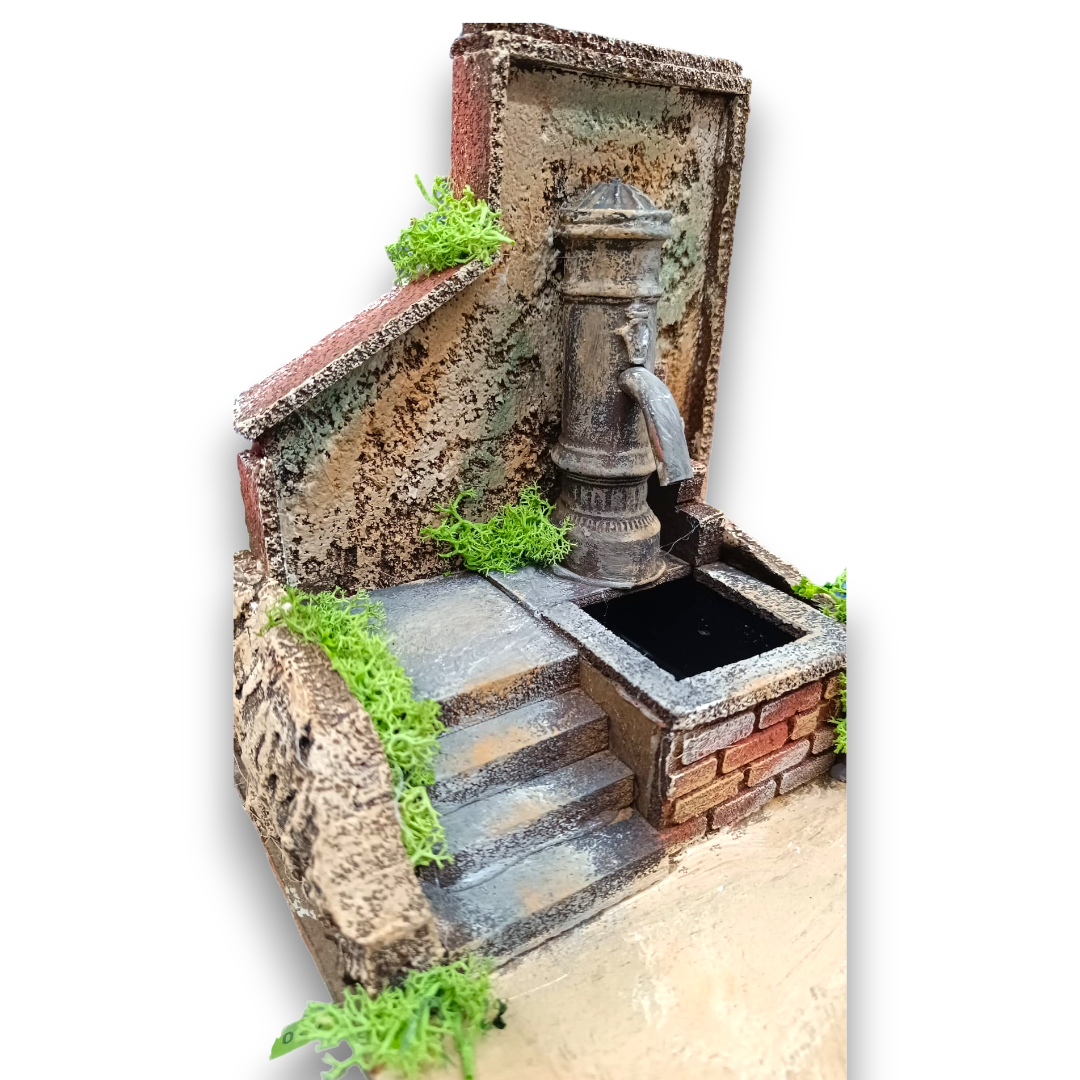 Fontana in Sughero Nasone con scale