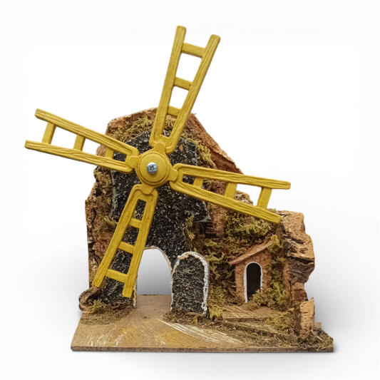 Mulino piccolo in legno pala in plastica
