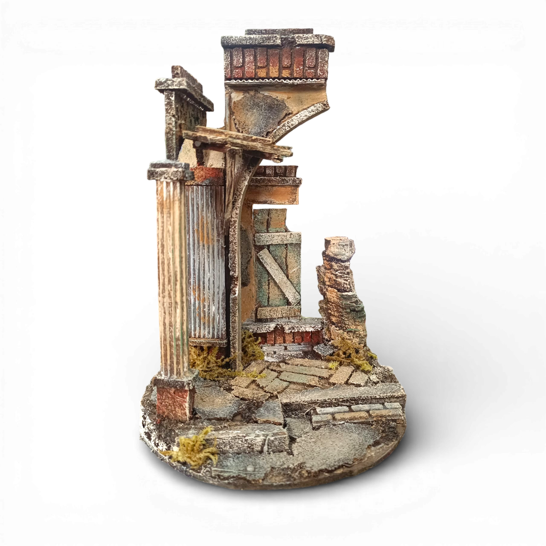 Portale Tempio in legno cm 10