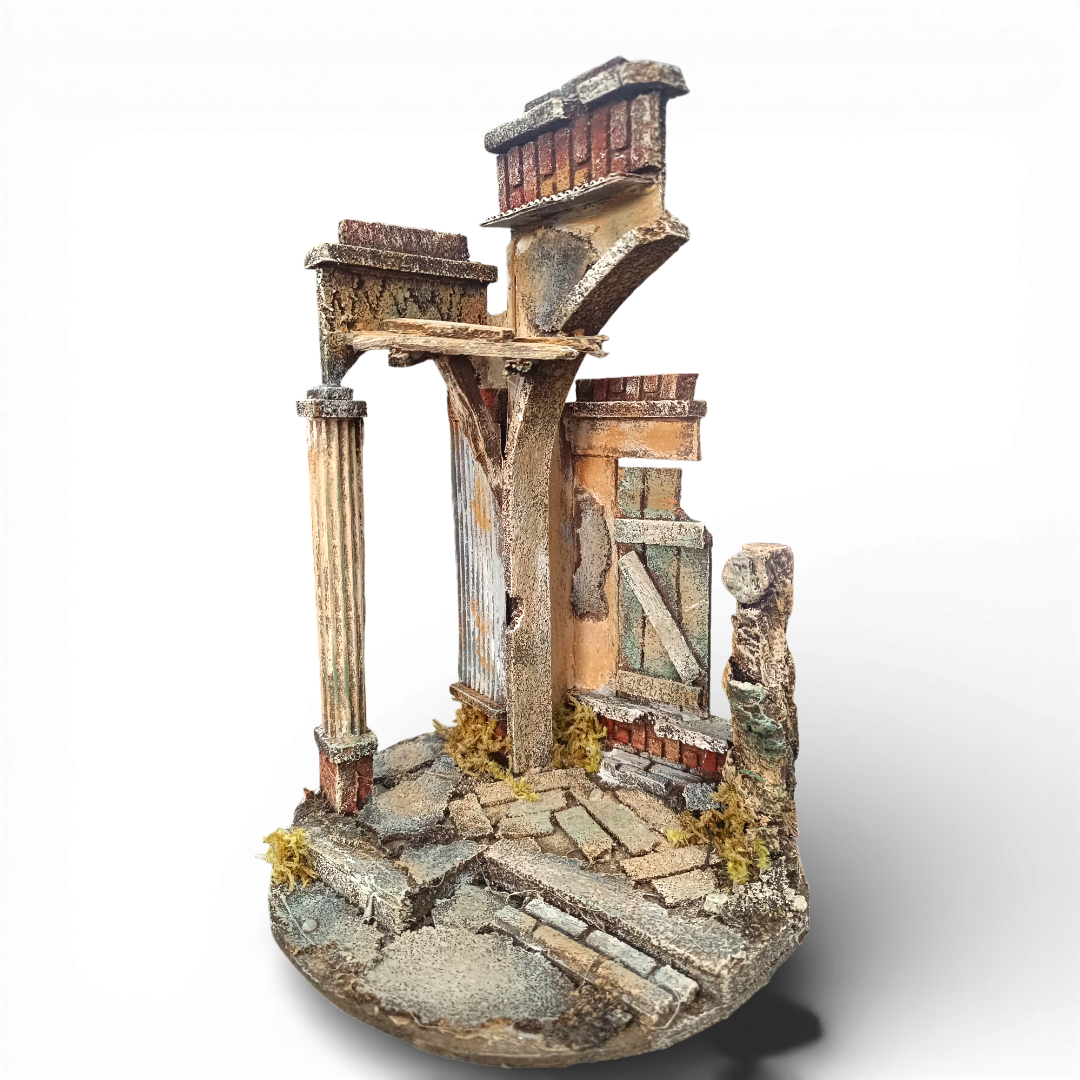 Portale Tempio in legno cm 10