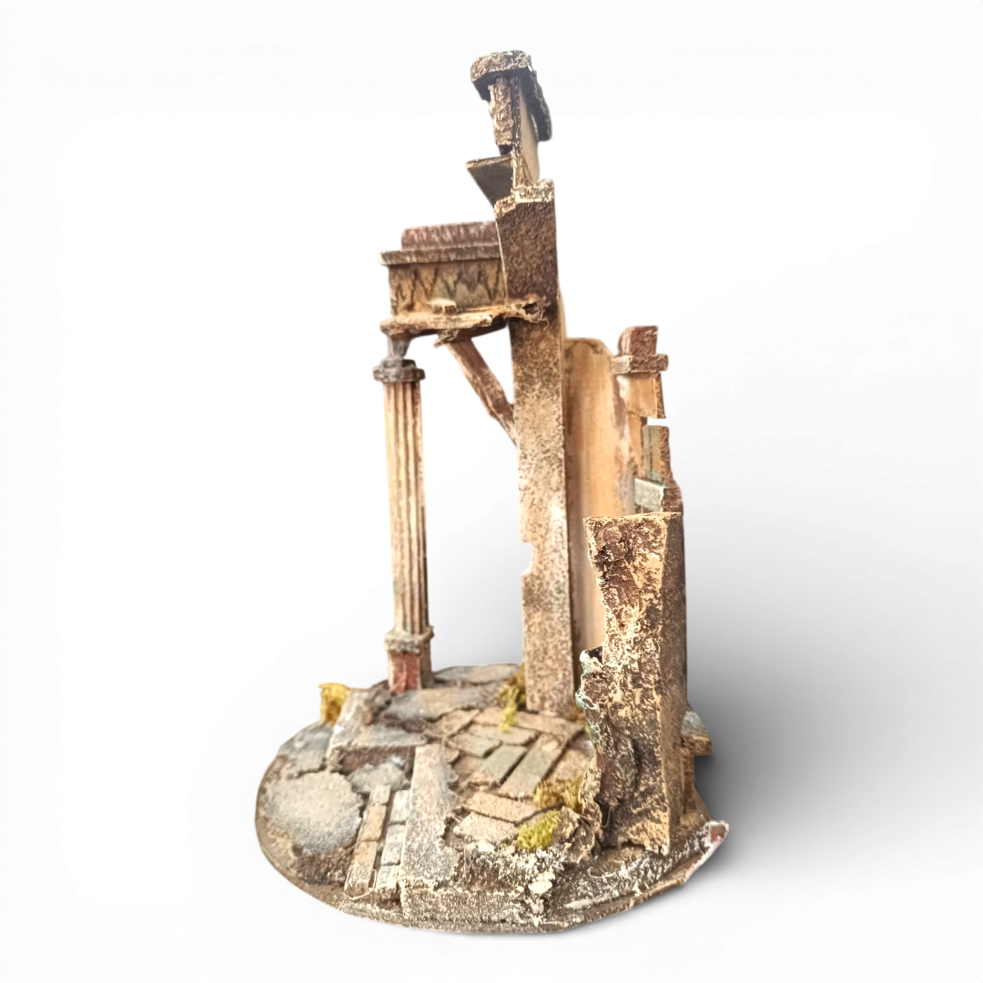 Portale Tempio in legno cm 10