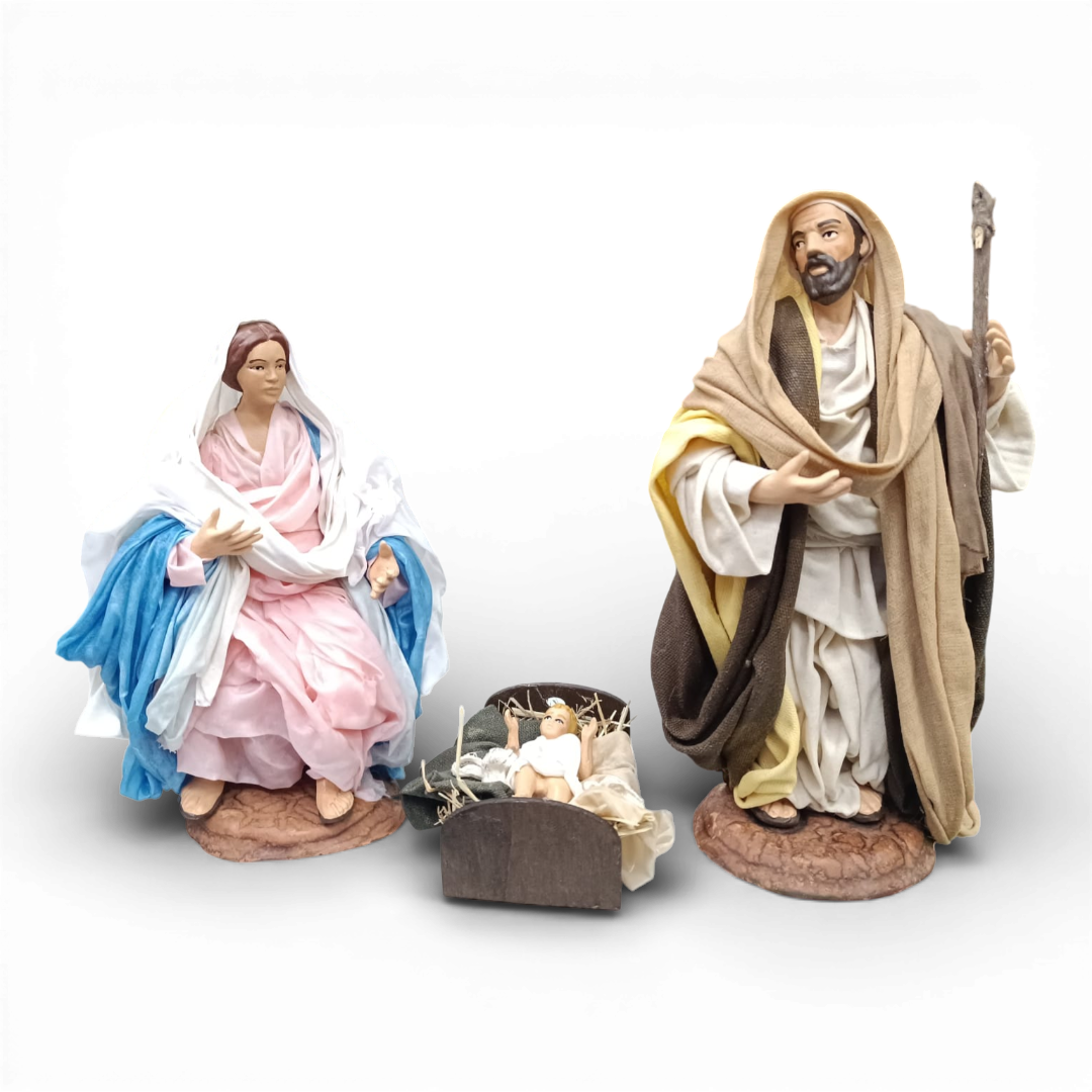 Natività Terracotta Vestita 20 cm