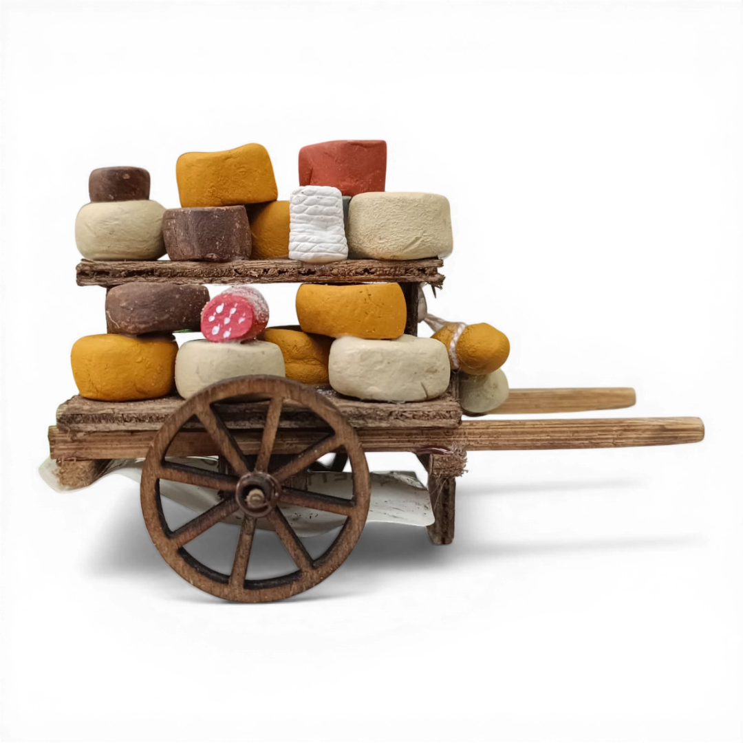 Carretto Formaggi in legno