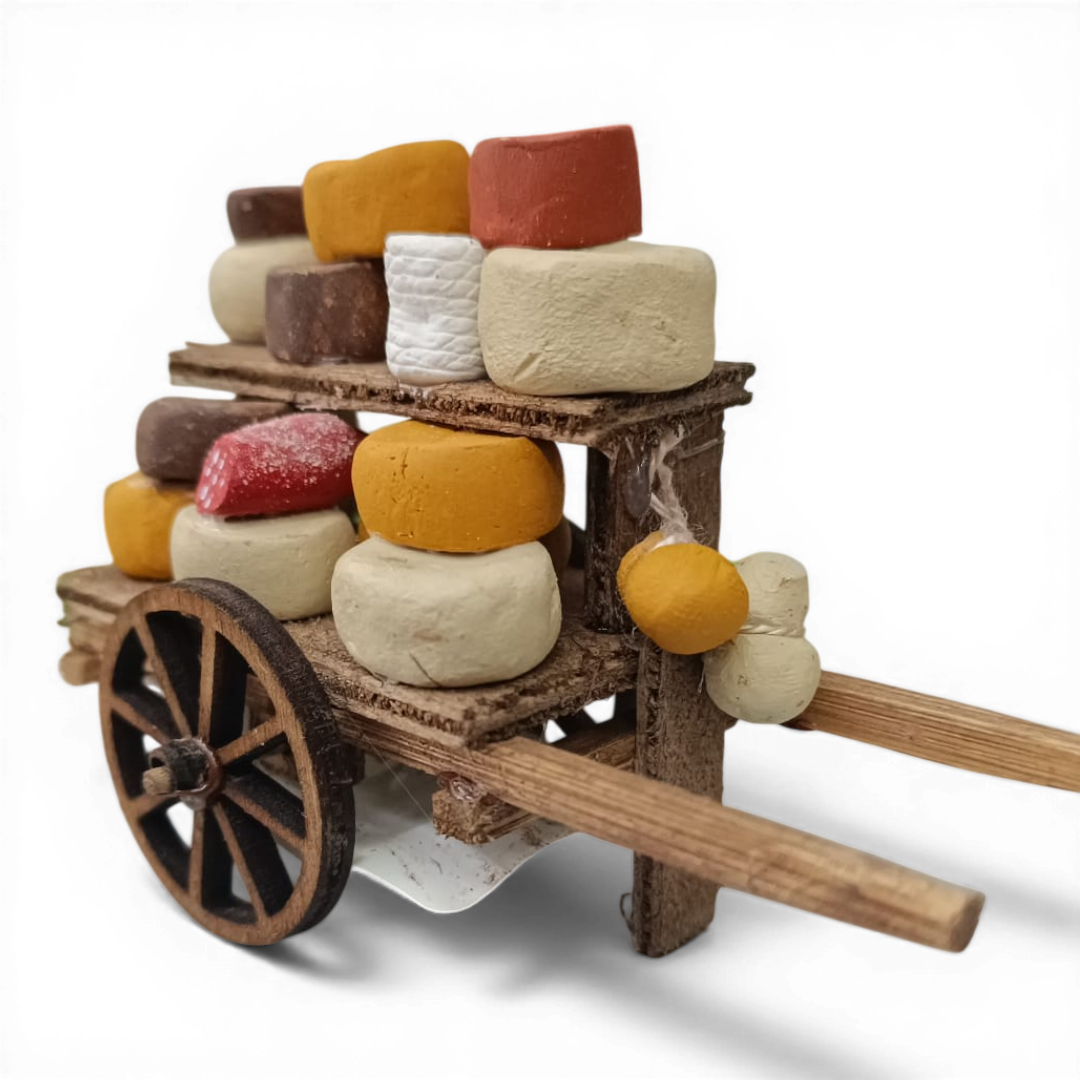 Carretto Formaggi in legno