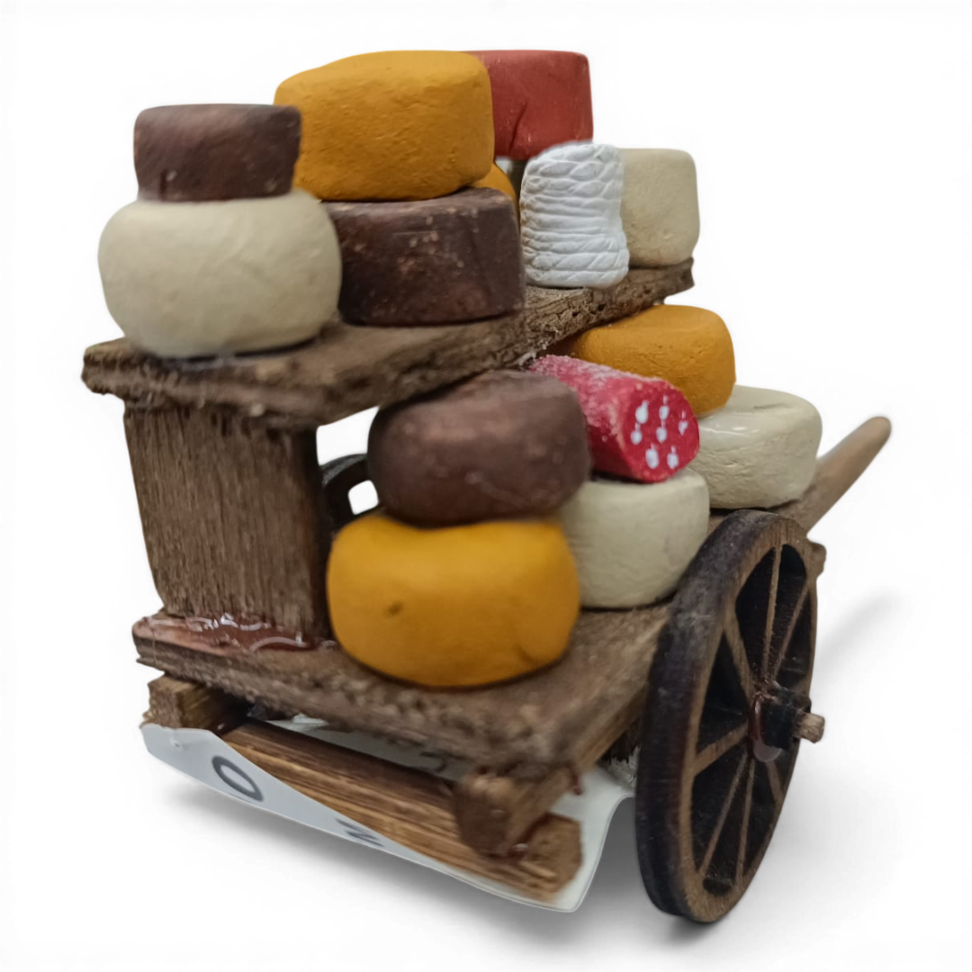Carretto Formaggi in legno