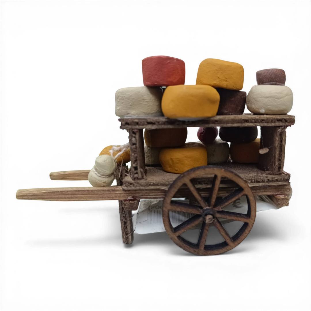Carretto Formaggi in legno