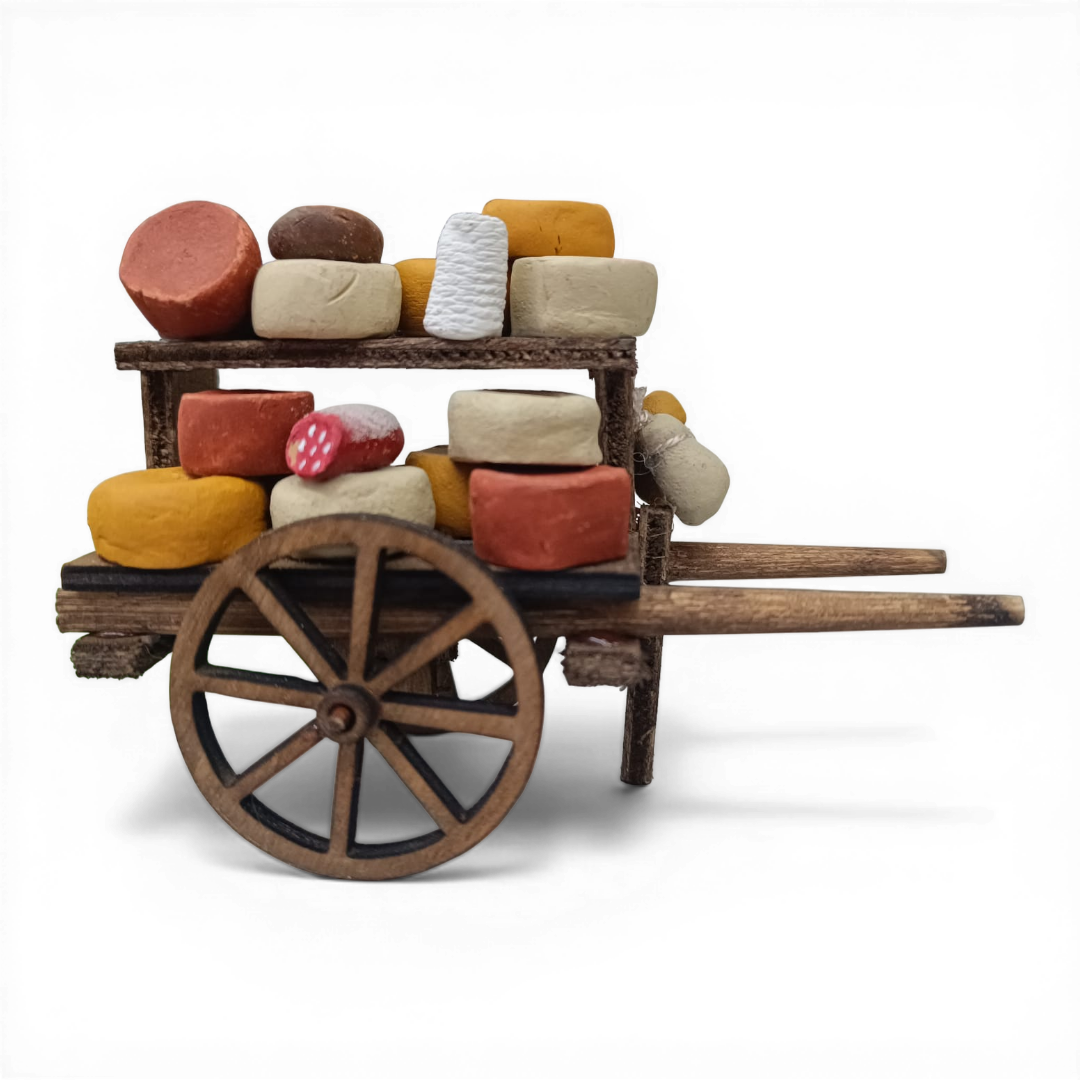 Carretto Formaggi in legno