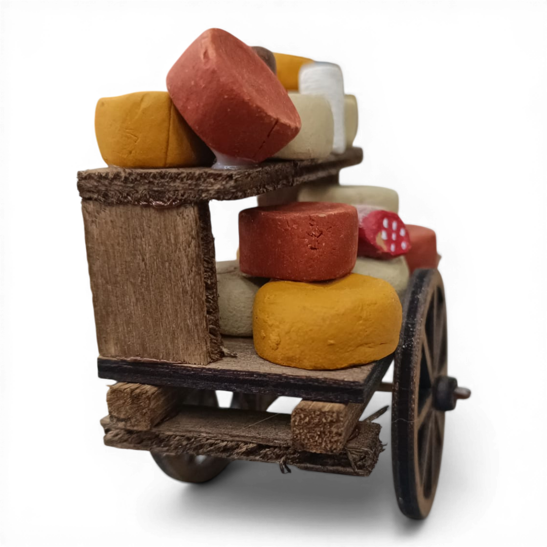 Carretto Formaggi in legno