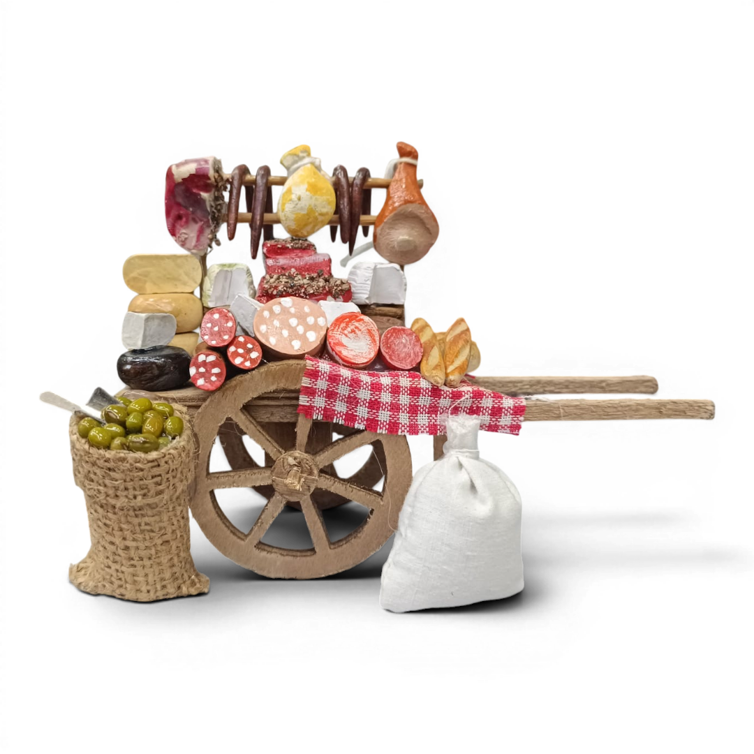 Carretto Vendita Salumi in legno