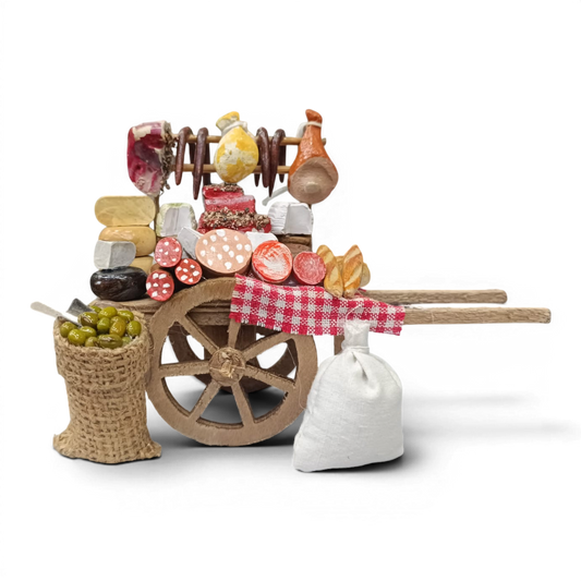 Carretto Vendita Salumi in legno