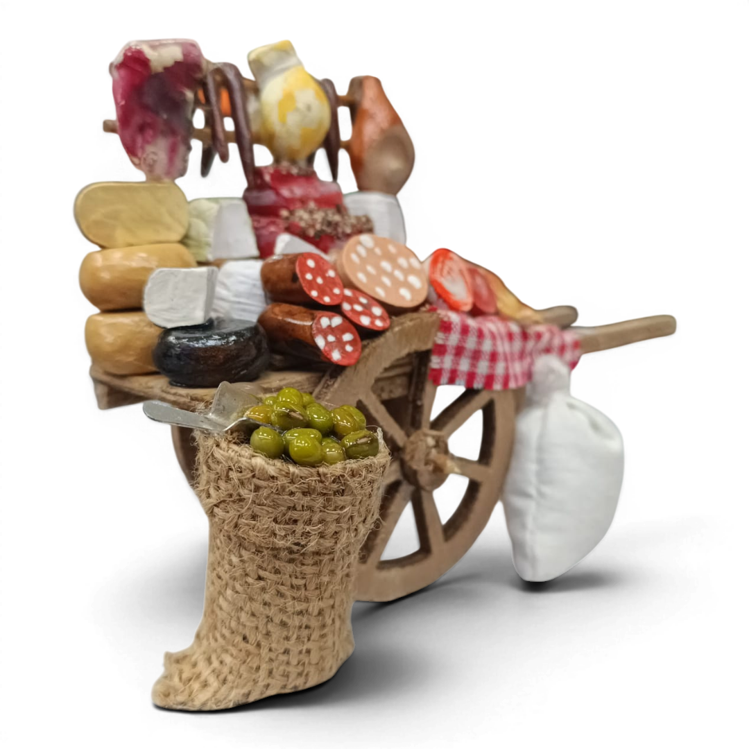 Carretto Vendita Salumi in legno