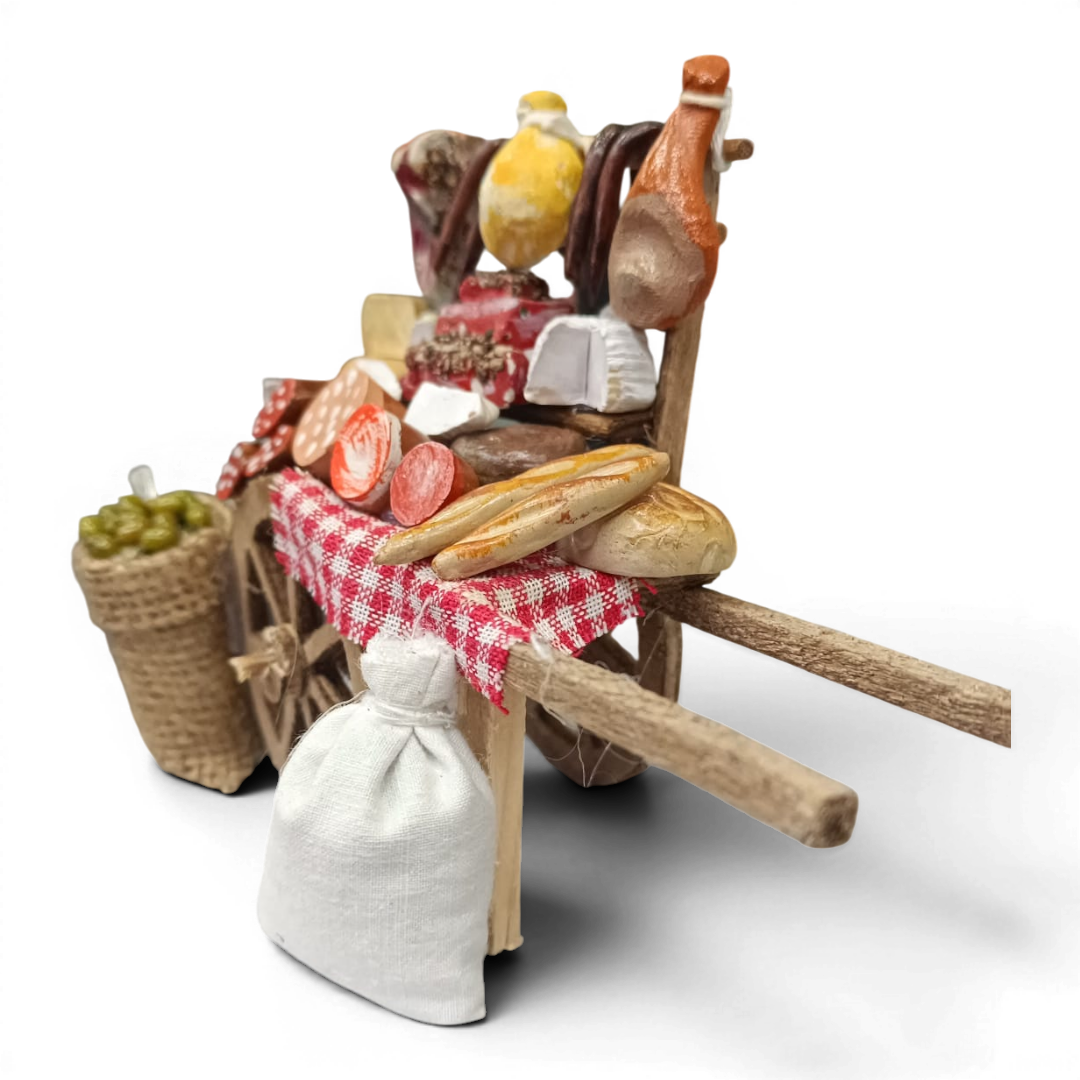 Carretto Vendita Salumi in legno