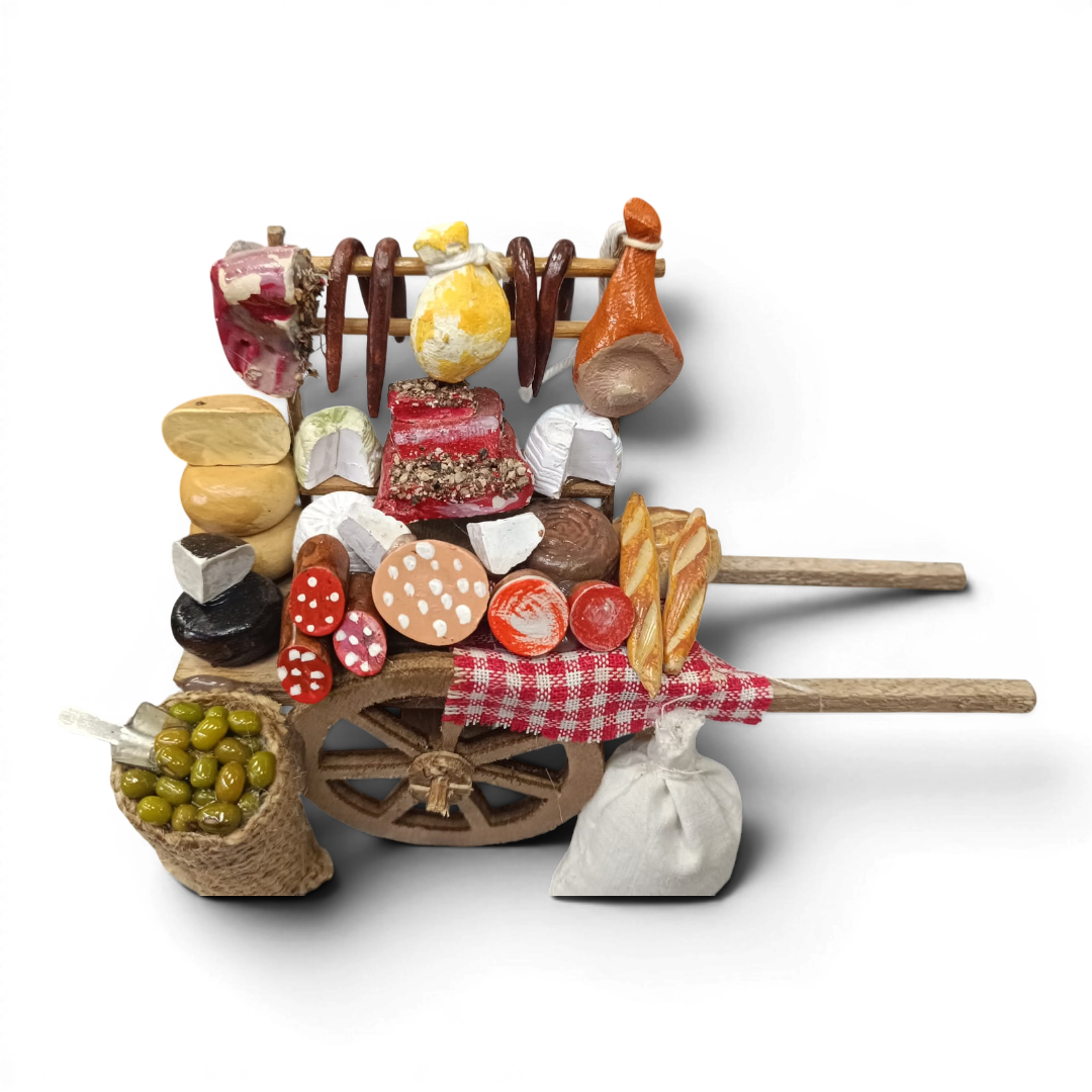 Carretto Vendita Salumi in legno