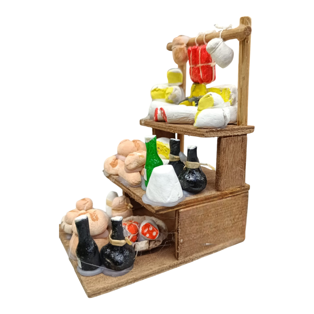 Banco in Legno Salami e Formaggi 8 cm